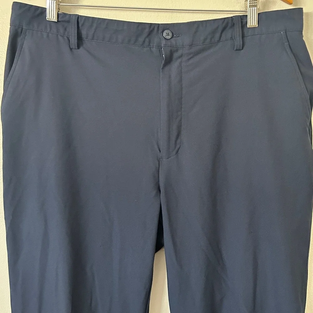 FootJoy Pants Men 38 Navy Blue Golf Performance Stretch Flat Front Athletic‎